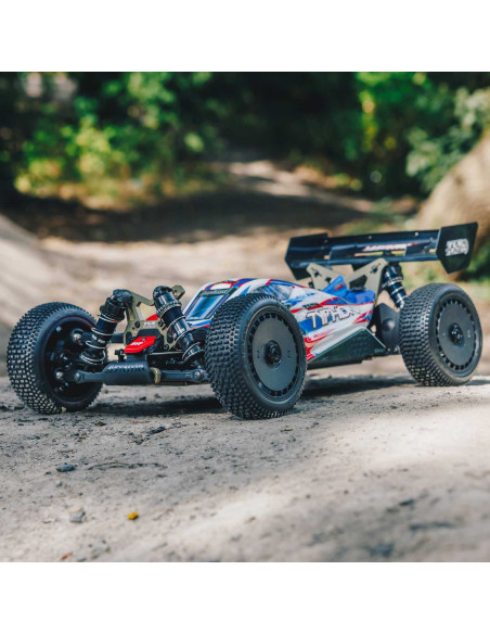 1/8 TLR Tuned TYPHON 6S 4WD BLX Buggy RTR, Red/Blue
