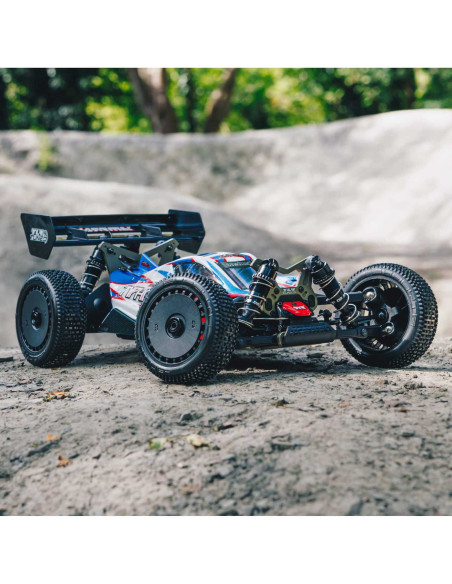 1/8 TLR Tuned TYPHON 6S 4WD BLX Buggy RTR, Red/Blue