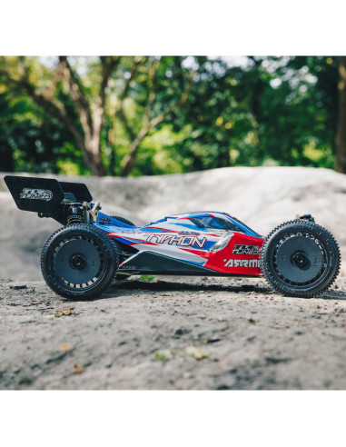 1/8 TLR Tuned TYPHON 6S 4WD BLX Buggy RTR, Red/Blue