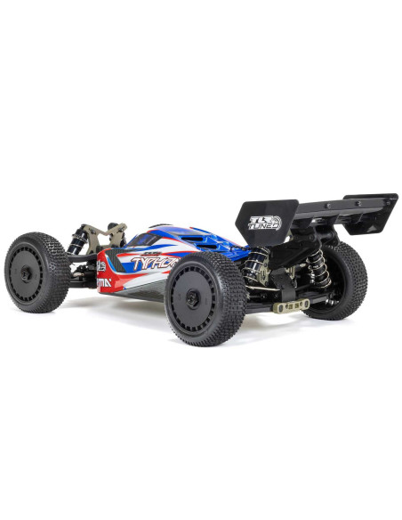 1/8 TLR Tuned TYPHON 6S 4WD BLX Buggy RTR, Red/Blue