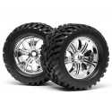 RUEDAS.MOUNTED GOLIATH TIRE 178x97mm on TREMOR WHEEL CHROME