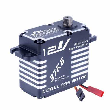 CLS-12V7337 37KG 12V High Precision Steel Gear Full CNC Aluminium Shell Structure Digital Coreless