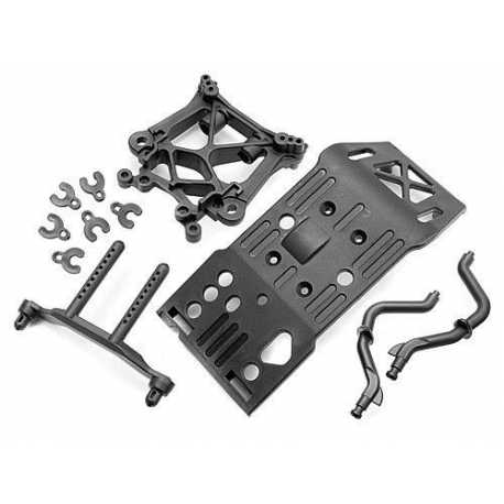 SKID PLATE/BODY MOUNT/SHOCK TOWER SET