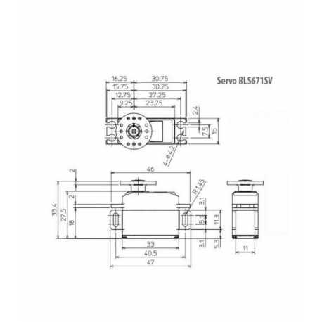 SERVO BLS671SV (05102592-1) 8.3kg-0.10seg a 7.4V