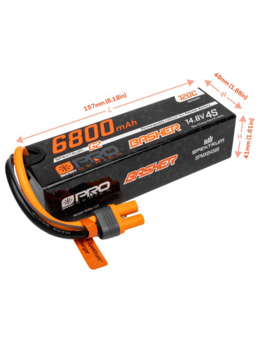 14.8V 6800mAh 4S 120C Smart G2 Pro Basher LiPo: IC5