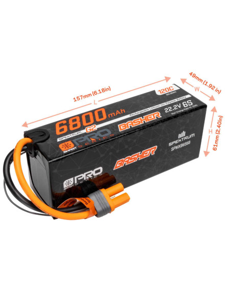 22.2V 6800mAh 6S 120C Smart G2 Pro Basher LiPo: IC5