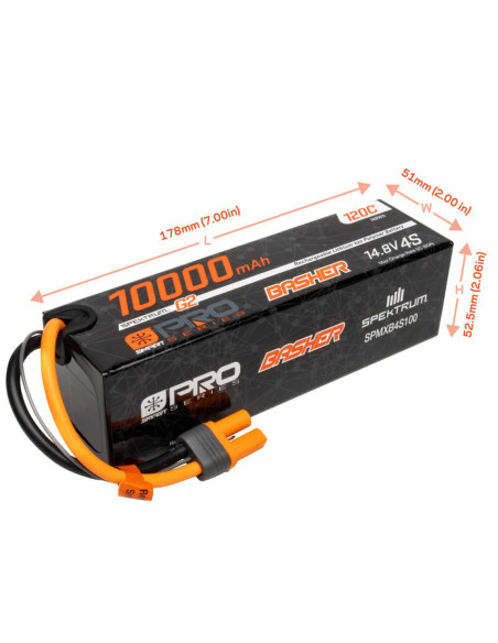 14.8V 10000mAh 4S 120C Smart G2 Pro Basher LiPo: IC5