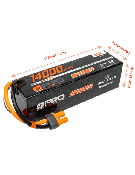 11.1V 14000mAh 3S 120C Smart G2 Pro Basher LiPo: IC5