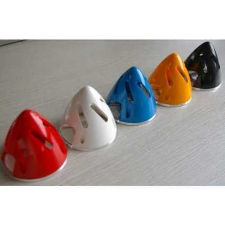 Cono refrigerado con base de aluminio blanco 64mm