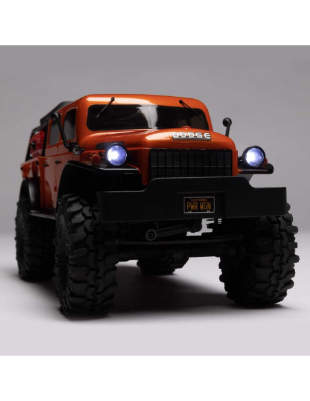 1/24 SCX24 Dodge Power Wagon 4WD Rock Crawler Brushed RTR, Orange