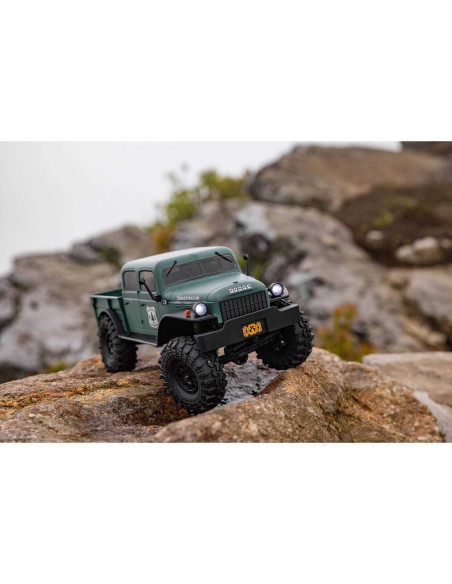 1/24 SCX24 Dodge Power Wagon 4WD Rock Crawler Brushed RTR, Green