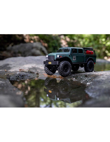 1/24 SCX24 Dodge Power Wagon 4WD Rock Crawler Brushed RTR, Green