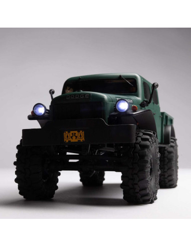 1/24 SCX24 Dodge Power Wagon 4WD Rock Crawler Brushed RTR, Green