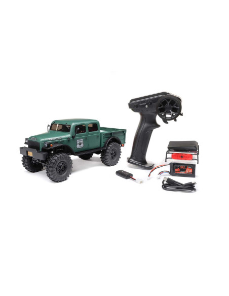 1/24 SCX24 Dodge Power Wagon 4WD Rock Crawler Brushed RTR, Green
