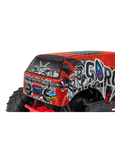 1/10 GORGON 4X2 MEGA 550 Brushed Monster Truck RTR with Battery & Charger, Red