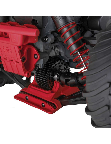 1/10 GORGON 4X2 MEGA 550 Brushed Monster Truck RTR with Battery & Charger, Red