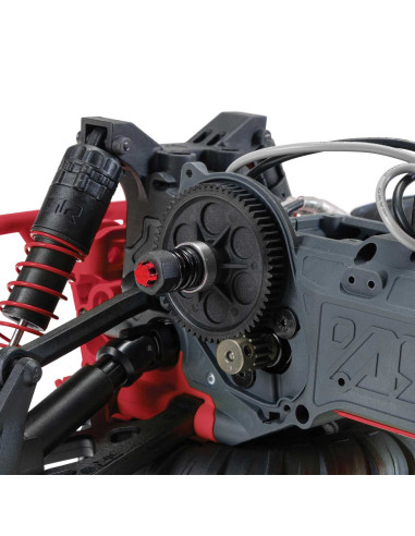 1/10 GORGON 4X2 MEGA 550 Brushed Monster Truck RTR with Battery & Charger, Red