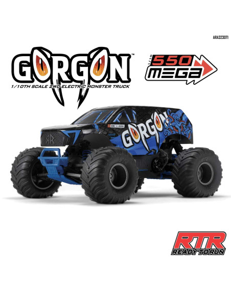 1/10 GORGON 4X2 MEGA 550 Brushed Monster Truck RTR
