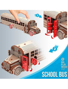Mr. Playwood Autobús Escolar 107 piezas 2