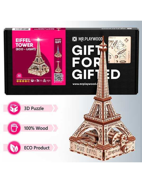 Mr. Playwood Torre Eiffel (Eco - light) 163 piezas