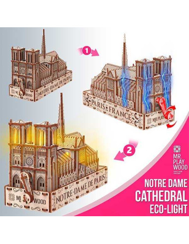 Mr. Playwood Catedral de Notre Dame (Eco - light) 204 piezas