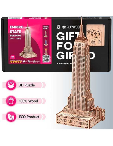 Mr. Playwood Empire State Building (Eco - light) 168 piezas