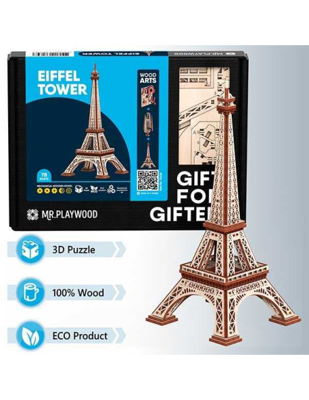 Mr. Playwood Torre Eiffel 78 piezas