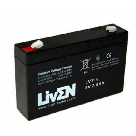 Bateria de plomo Liven 6V - 7Ah