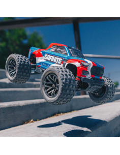 1/18 GRANITE GROM MEGA 380 Brushed 4X4 Monster Truck RTR with Battery & Charger, Blue 2
