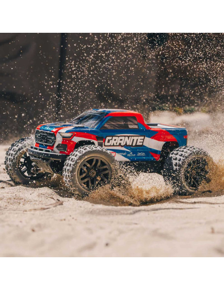 1/18 GRANITE GROM MEGA 380 Brushed 4X4 Monster Truck RTR with Battery & Charger, Blue