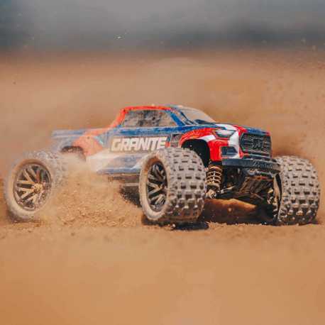 1/18 GRANITE GROM MEGA 380 Brushed 4X4 Monster Truck RTR with Battery & Charger, Blue