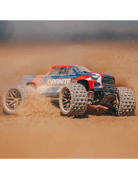 1/18 GRANITE GROM MEGA 380 Brushed 4X4 Monster Truck RTR with Battery & Charger, Blue