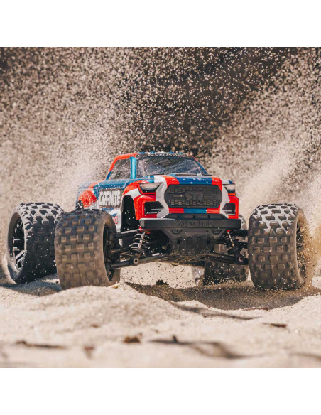 1/18 GRANITE GROM MEGA 380 Brushed 4X4 Monster Truck RTR with Battery & Charger, Blue