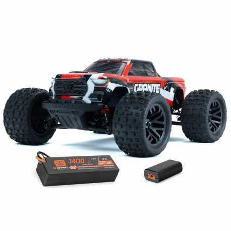 1/18 GRANITE GROM MEGA 380 Brushed 4X4 Monster Truck RTR with Battery & Charger, Blue