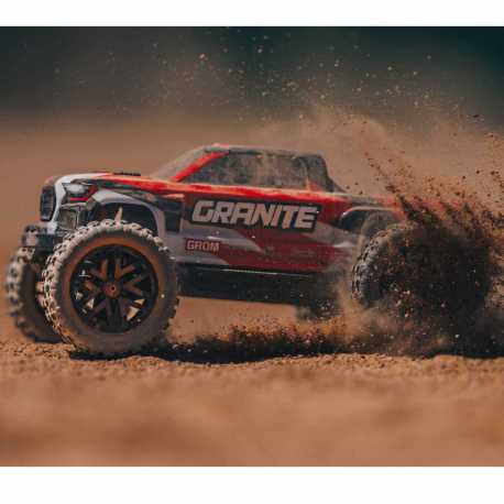 1/18 GRANITE GROM MEGA 380 Brushed 4X4 Monster Truck RTR with Battery & Charger, Blue