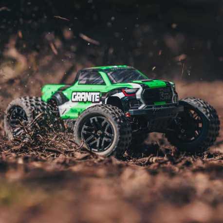 1/18 GRANITE GROM MEGA 380 Brushed 4X4 Monster Truck RTR with Battery & Charger, Blue