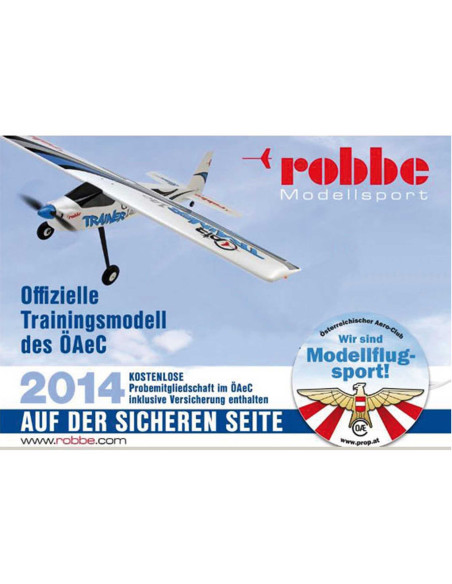 Robbe Modellsport Air Trainer 140 V2 EPO PNP mit Flight Controller (3-Achs Fluglagen-Stabilisierung, Gyro)
