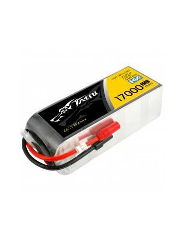 Tattu 17000mAh 22.8V 15C 6S1P Lipo Battery with AS150+XT150 Plug
