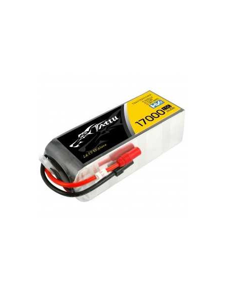 Tattu 17000mAh 22.8V 15C 6S1P Lipo Battery with AS150+XT150 Plug