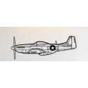 Silueta P-51 Mustang
