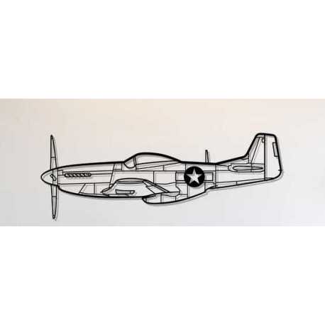 Silueta P-51 Mustang