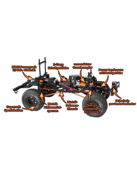 Crawler DF-4s 313mm Rojo
