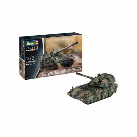 Maqueta de plástico Tanque Panzerhaubitze 2000 escala 1:72 Revell