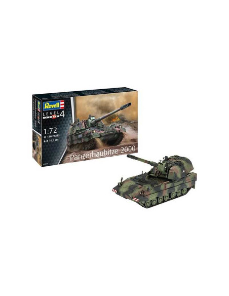 Maqueta de plástico Tanque Panzerhaubitze 2000 escala 1:72 Revell