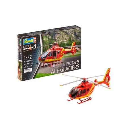 Maqueta de plástico Helicóptero Airbus EC135 "Air-Glaciers" escala 1:72 Revell