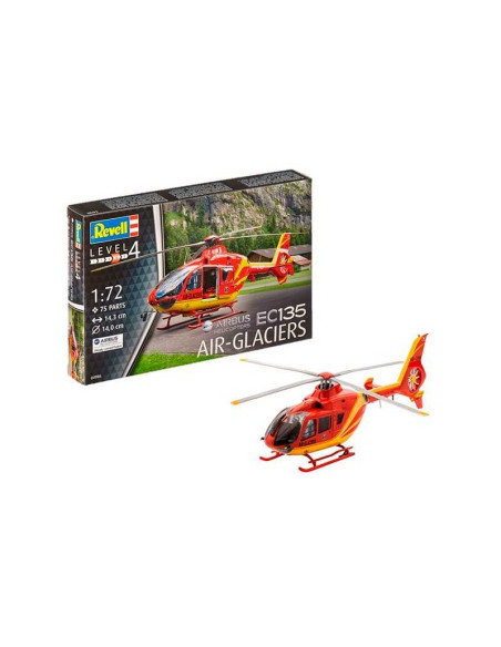 Maqueta de plástico Helicóptero Airbus EC135 "Air-Glaciers" escala 1:72 Revell