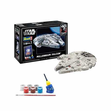 Maqueta de plástico con accesorios Star Wars Millennium Falcon escala 1:72 Revell