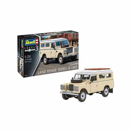 Maqueta de plástico Revell Model Set Coche Land Rover Series III LWB (commercial) escala 1:24 Revell