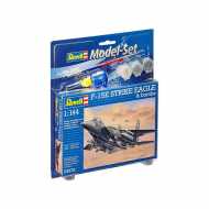 Maqueta de plástico con accesorios Revell Model Set Avión F-15E Strike Eagle & Bombs.Escala 1:144
