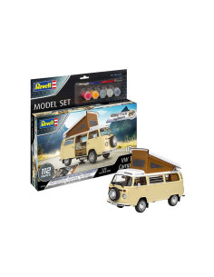 Maqueta de plástico con accesorios Revell Model Set Easy Click Furgoneta VW T2 Camper.Escala 1:24 2